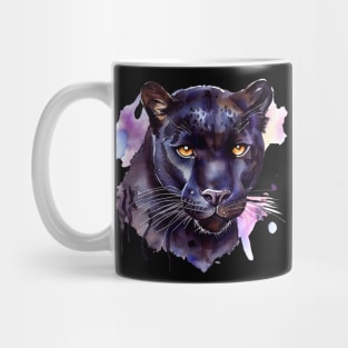 Black Panther Artwork, Watercoulor Painting Mug